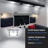 Dream lighting RV Interior Light - 3.5 inch LED Square Ceiling Light Fixture with Switch - 12V Under Cabinet Light with Crystal Lens - 6000K White