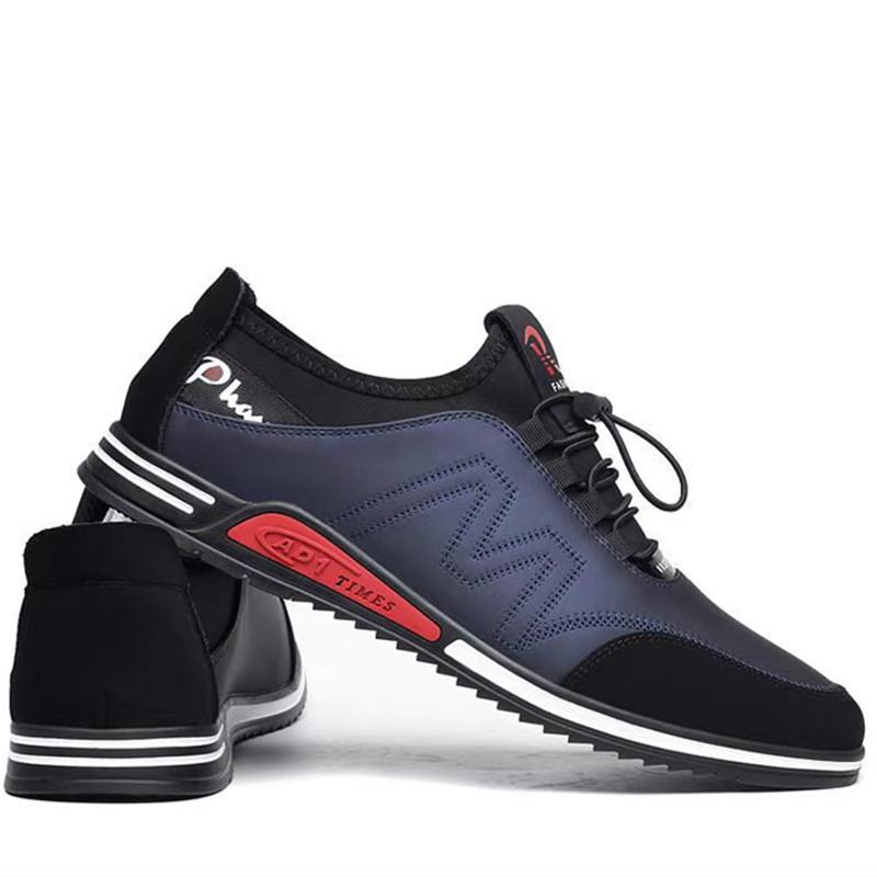 FashionPlatform Мужские повседневные кроссовки черные Высококачественная мужская спортивная кожаная обувь для мужчины Обувь для скейтбординга мужские кроссовки