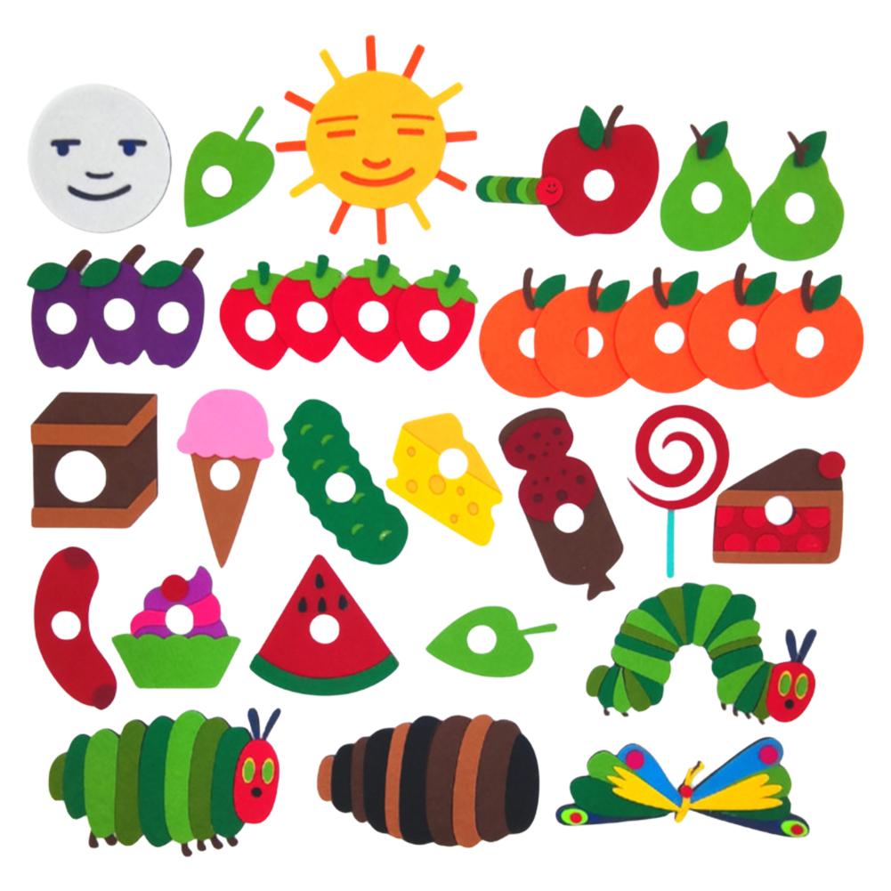 Hungry Caterpillar Toy English Picture Books Teaching Aids Felt Toys Very Hungry Caterpillar Activity Toy Interactive Teaching