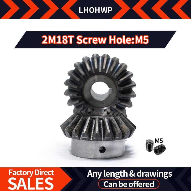 Transmission Motor Reducer Angle Gear Cnc 45 Steel Parts Wheels 2Molds 18 Teeth Straight Pinion 90 Degree Conical Bevel 90° Cone