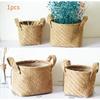 1 шт. плетеная корзина с цветами, корзина для фруктов, корзина для хранения, настольная коробка для хранения мелочей для хранения