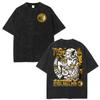 Anime Jojo Bizarre Adventure Washed Oversized T-Shirt Men Women Cotton Streetwear Y2k Casual Loose High Quality Short Sleeve Female Male Clothing