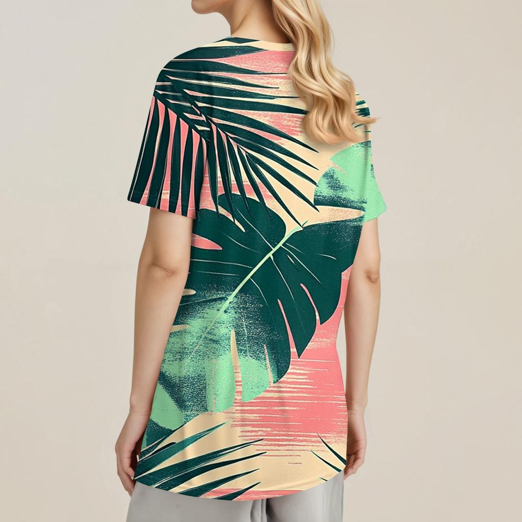 Женский модный повседневный свитер с коротким рукавом и круглым вырезом