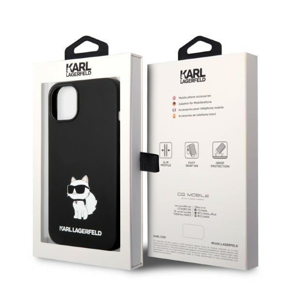 Etui do iPhone 14 Plus Karl Lagerfeld Silicone MagSafe Czarne