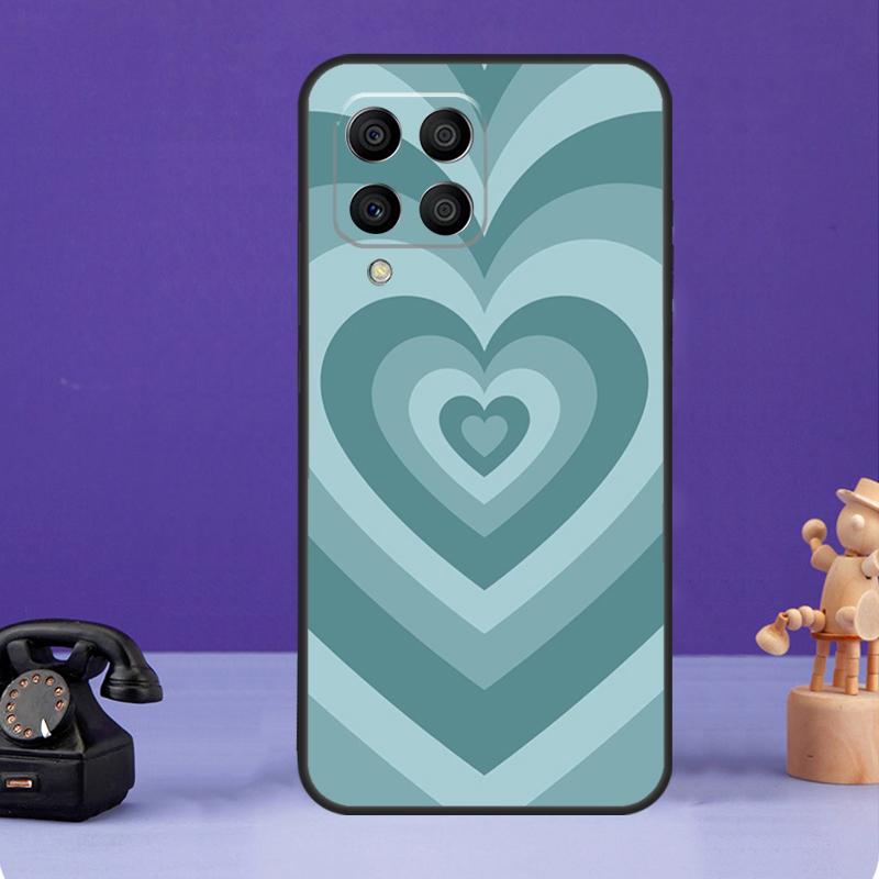 Лате Розовый Коричневый Сердце Эстетичный Чехол Для Samsung Galaxy M34 M13 M53 M51 M31 M11 M14 M54 M12 M32 M52 M16 M36 M56 M15 M35 M55