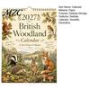 School Desk Schedule 2027 British Woodland Calendar, 12 Month Hanging Planner, Thick Coil Bound Calendar Paper for Home Office And Daily Scheduling