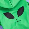 Dog Hoodie Halloween Shirts Clothes Dog Doggy Cute Alien Face Pattern Dog Clothes Dog Sweatshirts Cosplay Apparel Comfortable Pe