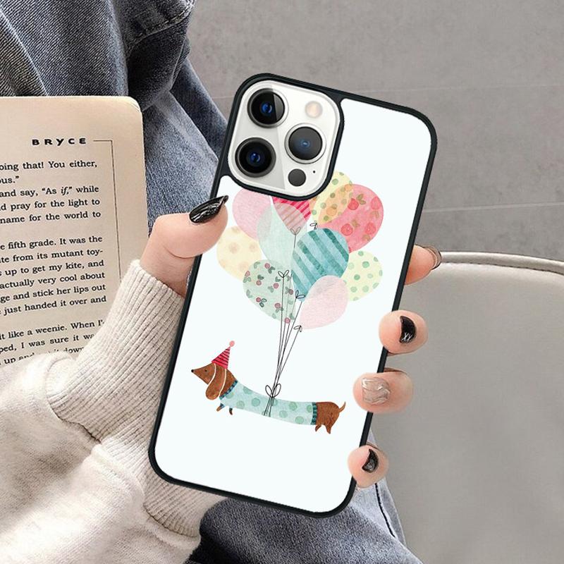 Чехол для телефона Такса Собака-сосиска Такси для iPhone 17 Air 16 16e 15 Plus для Apple 13 11 12 14 Pro Max Чехол coque