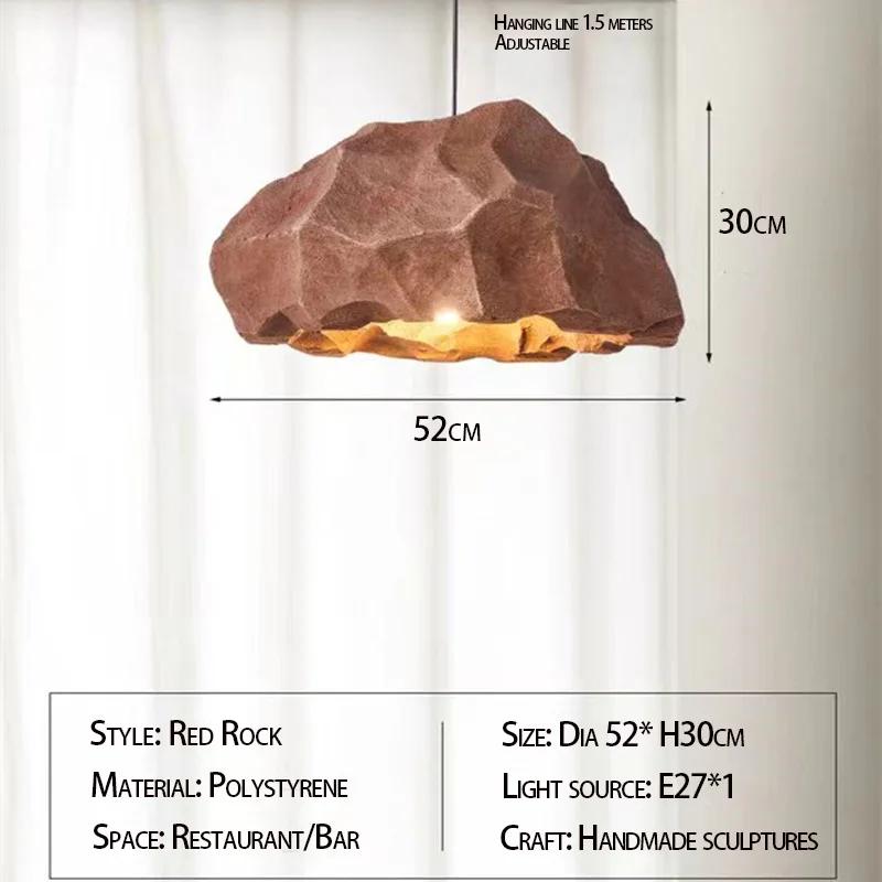 Люстра в стиле ваби-саби, творческая личность, ресторан, бар, лампа, микроцемент, дизайнерская люстра для гостиной в домашнем стиле
