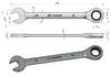Ratchet open-end wrench 18 / TEGER