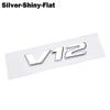 OTOKIT 3D ABS Chrome Letters Car Fender Badge BZD33T4 Sticker V12 Emblem Logo For Mercedes Maybach S600 W222 S500 W140 CL600 M275 CLS63