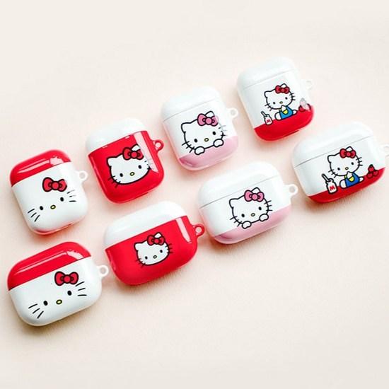 MPic Hello Kitty AirPods 1/2nd Generation Glossy Case, a Popular Character In Korea