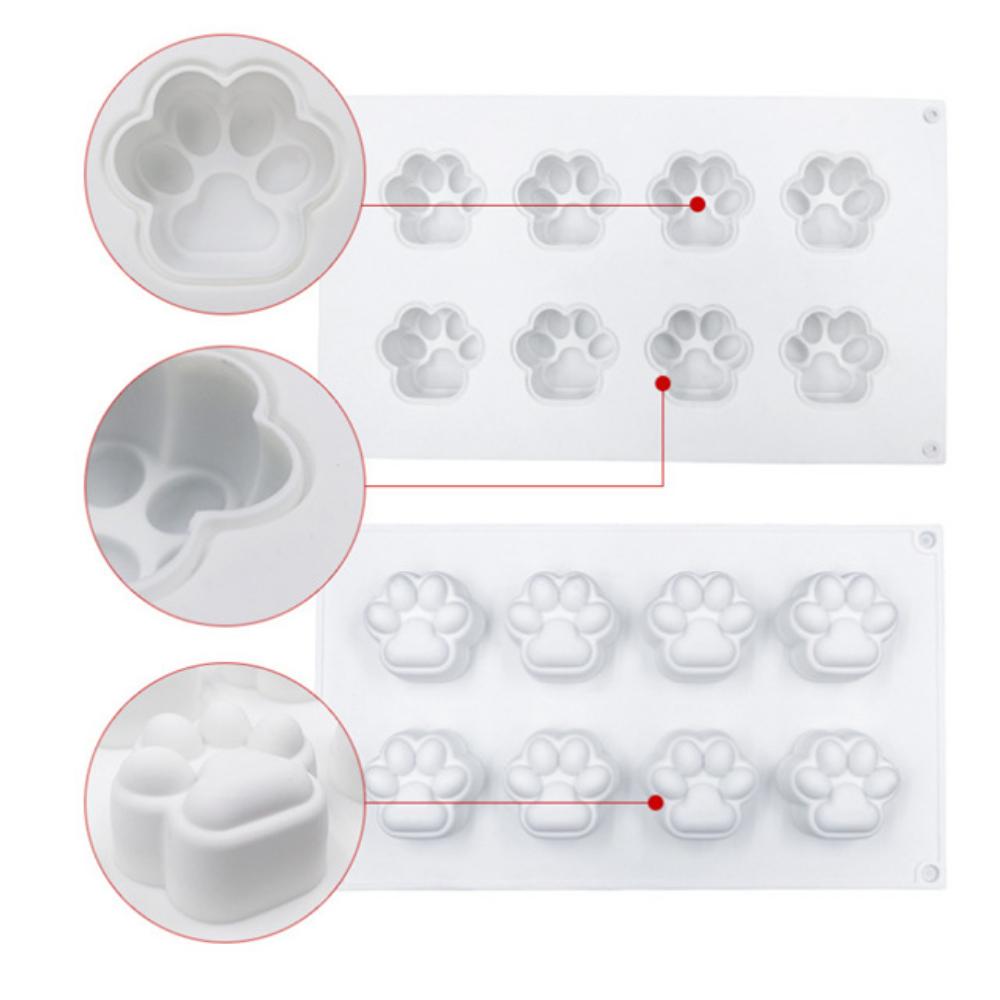 Cat Claw Silicone Mold 8 Cat Claw Cake Mold Dog Claw Mousse Cake Mold Ice Cream Jelly Silicone Mold