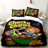 Chucky with Tiffany 3pc set Perfect for bedroom use Comfortable bedding set includes a duvet cover and two pillowcases Ideal birthday or Christmas gif