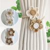 Flower Curtain Magnetic Tie Rope Backs Holdbacks Buckle Clips Accessory Rods Accessoires Hook Holder Home Decorations