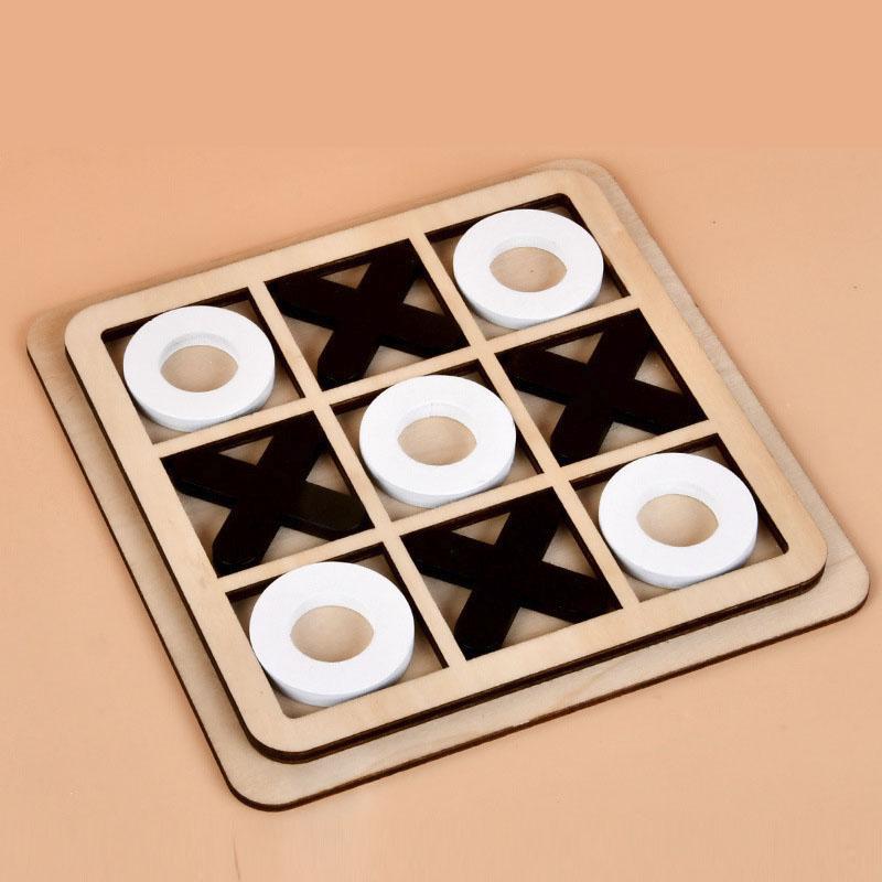 Деревянная игрушка Монтессори, мини-игра в шахматы, интерактивная головоломка для мозга, логическая тренировка, обучение, ранние развивающие игрушки для детей