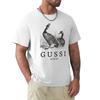 Футболка мужская хлопок G U S S I ( гуси ) Забавная футболка со слоганом милая одежда для мужчин летняя футболка для мужчины