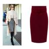 High Waist Skirts Fashion Cotton Large Size High Waist Pencil Skirt Autumn Winter Skirts