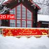 Spanish Christmas Merry Christmas Yard Banner, Outdoor Garden Fence Holiday Party Decor