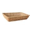 Wood Color Bread Serving Basket Rectangle Multifunctional Storage Basket  For Bread Storage