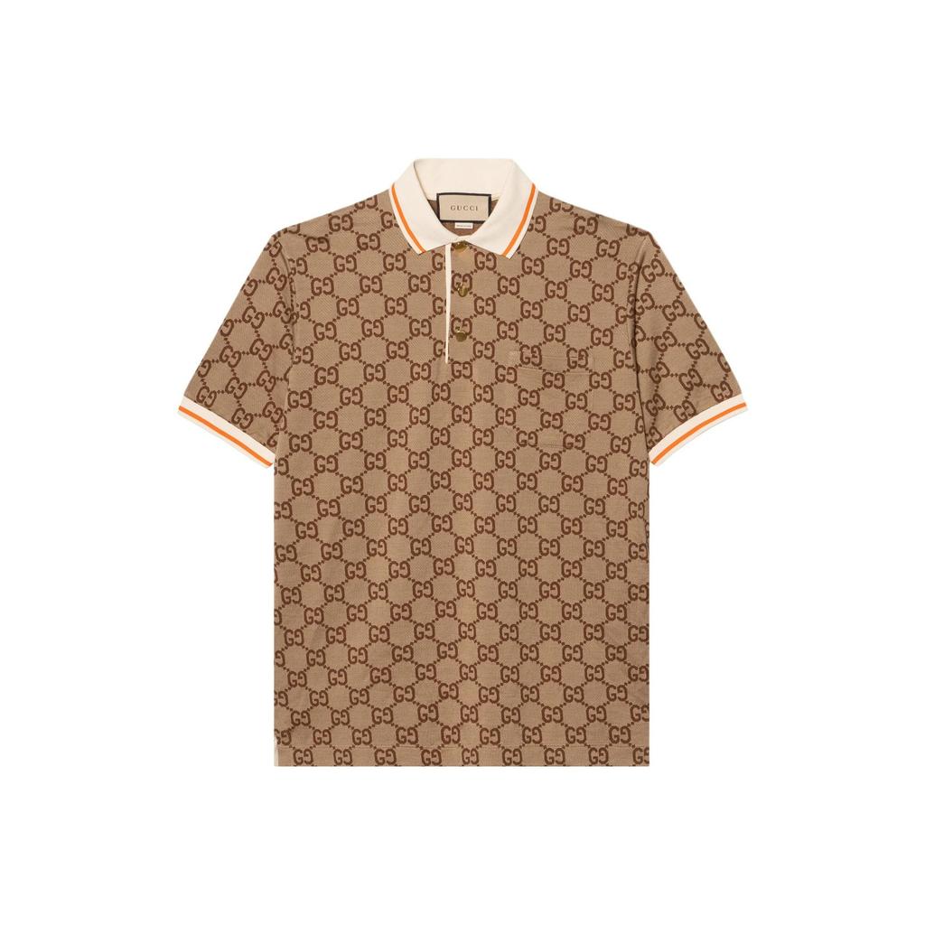 Gucci Жаккардовая рубашка-поло с логотипом GG 742384-XJFGU-2270
