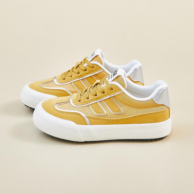 Fashion Women Shoes 2025 Spring Autumn New Breathable Non Slip Platform Sneakers Fashion Comfortable Height Increase Lace-up Casual Shoe