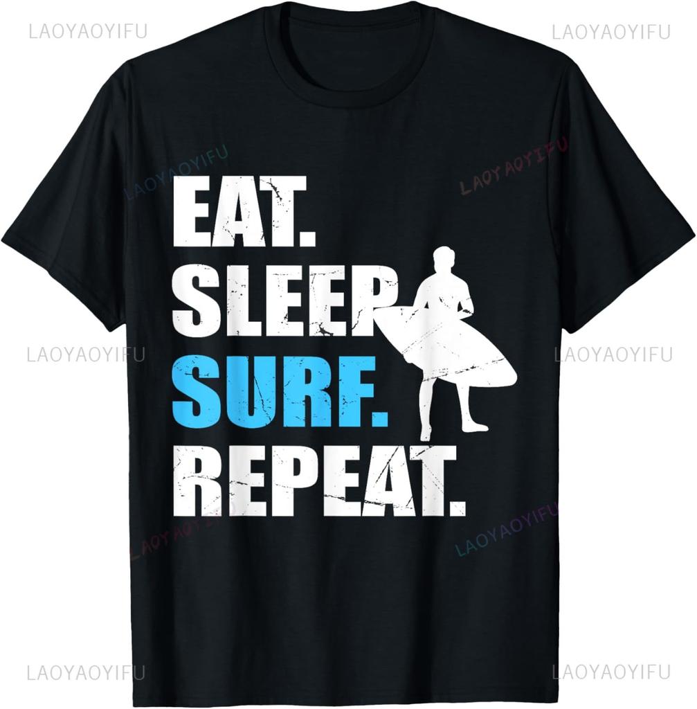 Surf Design for Unisex Women Surfing Surfboard Surfer TShirt Print Original Design Gifts T Shirts Funny Shirt Ropa Hombre