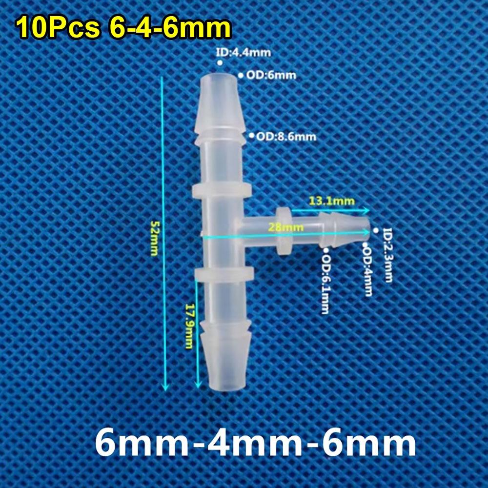 10 шт. 3-2-3 мм до 14-10-14 мм 3-ходовой соединительный шланговый фитинг для аквариумных рыбок