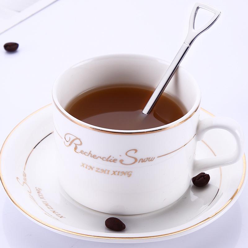 HANYANG Ложка для арбуза из нержавеющей стали Лопатка Ложка из нержавеющей стали Ложка для фруктов Вилка для фруктов Десертная кофейная ложка