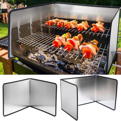 Брызговик Универсальный аксессуар для столовой Портативный 2-3-сторонний экран от брызг жира Долговечный Предотвращает разлив масла Длительное использование