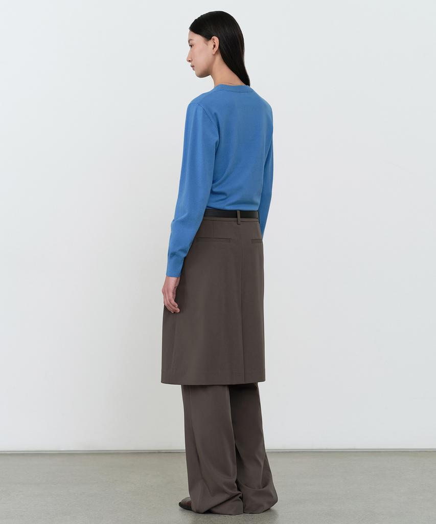 MUSINSA STANDARD WOMAN Women'S Skirt Layered Slacks [Khaki Brown]