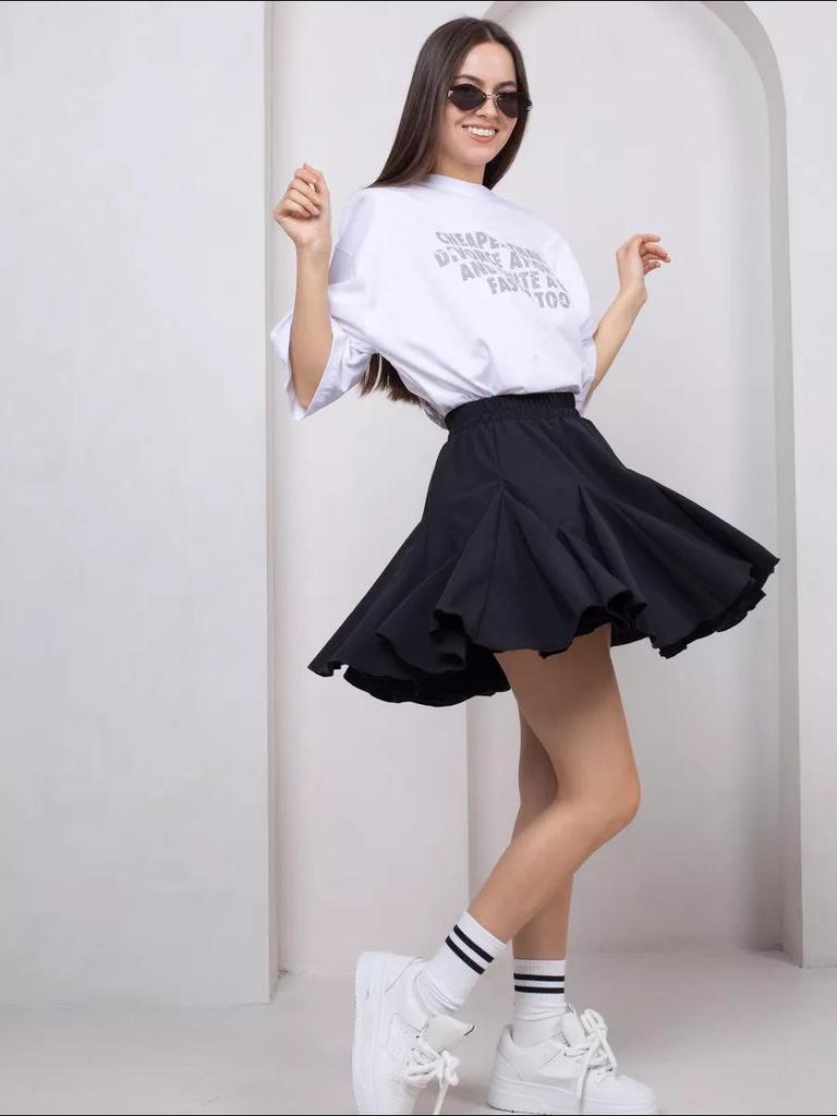 2025 Summer Y2K Ruffle Pleated Mini Skirt - Cross-Border European & American Trend