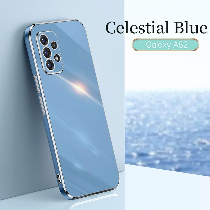 Для Samsung Galaxy A52s 5G Защитный гальванический противоударный чехол Galaxy A52 M14 M23 M33 A73 5G Чехол Силиконовый мягкий ТПУ