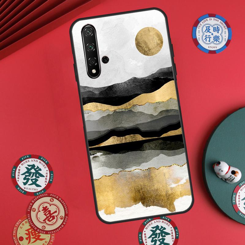Золотая Пейзажная картина Для Huawei Nova 12s 12i 7i 8i 11i Y73 Y70 Y90 Y60 Y72 Y61 Y91 9 10 SE P30 Pro P40 Lite Чехол