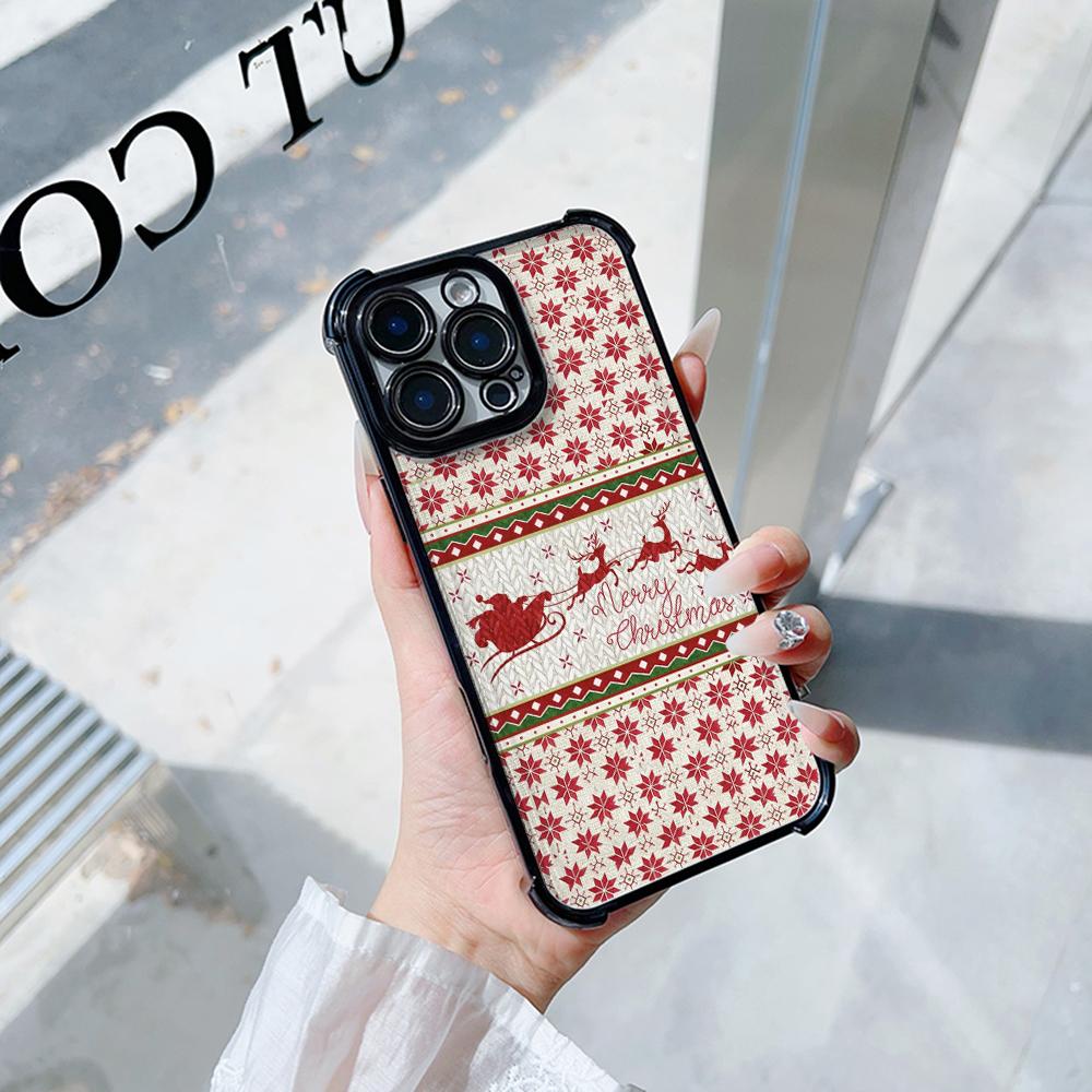 Чехлы для телефонов Ae112 Merry Christmas art из гальванизированного ТПУ для Xiaomi 11 Lite 5G Redmi Note 13 11 Pro 12C 9S 14C Huawei P40 с защитой на четыре угла