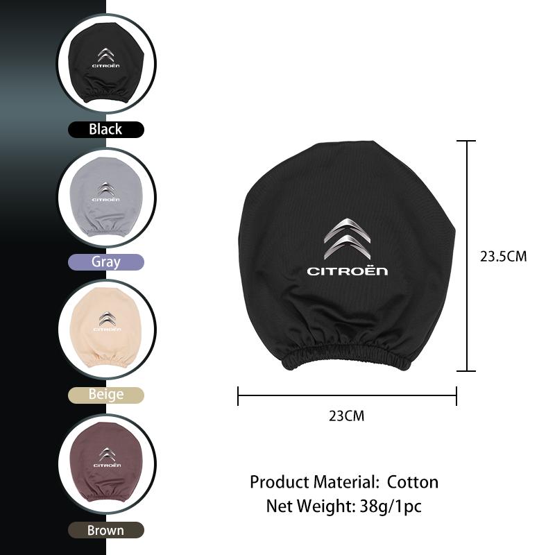 Чехол на подголовник автомобиля Мягкий чехол на подголовник сиденья Чехол на подголовник автомобиля Пылезащитный чехол для Citroen C4 C3 C5 C1 C2 Berlingo Celysee