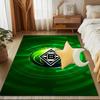 Monchengladbach Emblem Rug for Living Room, Game Rooms, Office, Bedroom, Office Floor Mat Playful Design, fan gifts Christmas decor