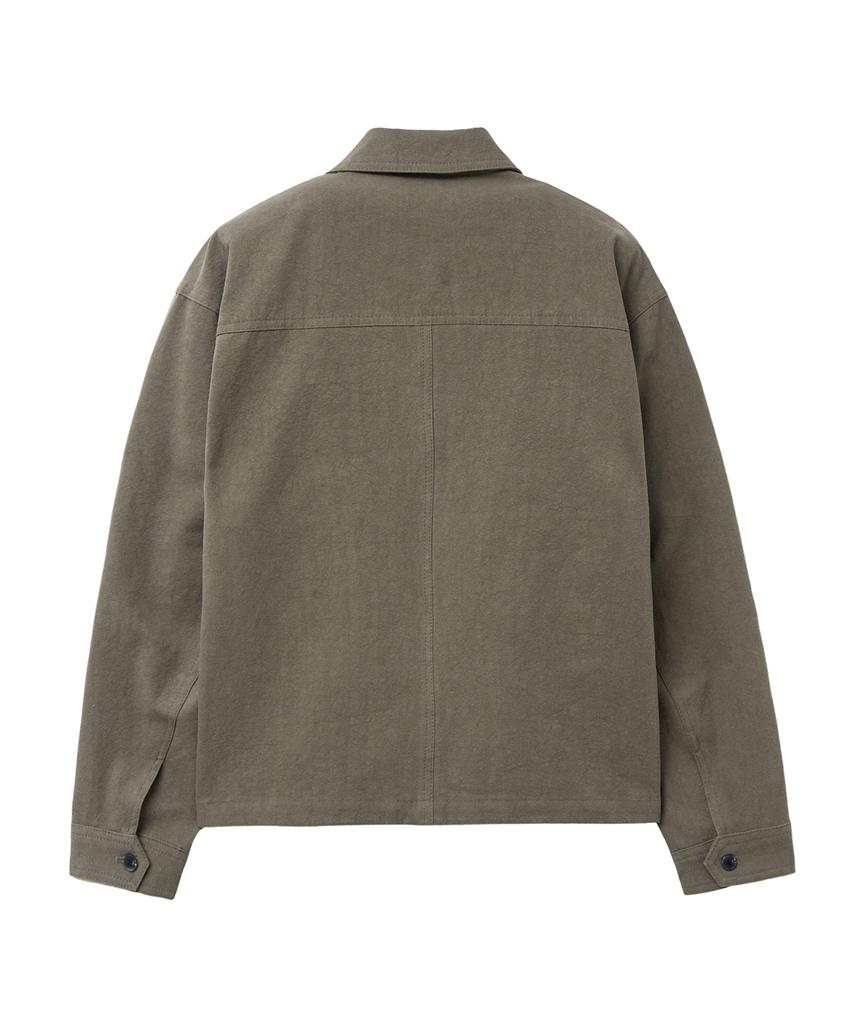 Укороченная куртка-рубашка Sperone Peach Washed (хаки)
