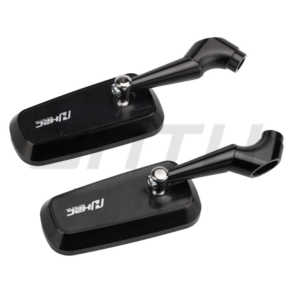 CNC aluminum alloy rearview mirror electric motorcycle modified universal reversing mirror blue mirror anti-glare