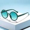 Fashion Small Round Frame Flower Circle Sunglasses For Women Uv400 Riveted Sunglasses For Men