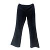 Women Pants Elastic High Waist Solid Color Flared Pants with Pockets Corduroy Leisure Work Travel Party Trousers