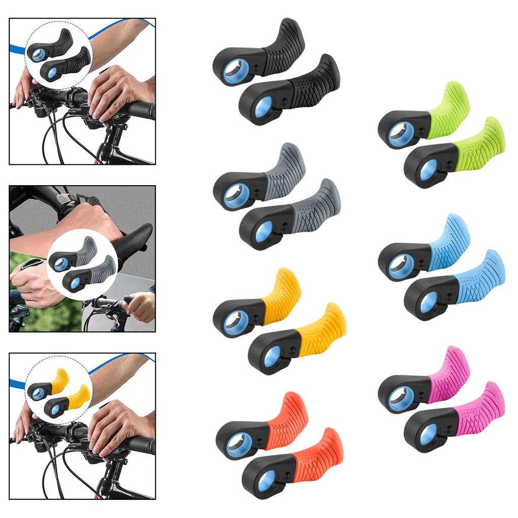 Handlebar Thumb Rest Ergonomic Bar Ends AntiSlip Inner End Support with TPE Layer for