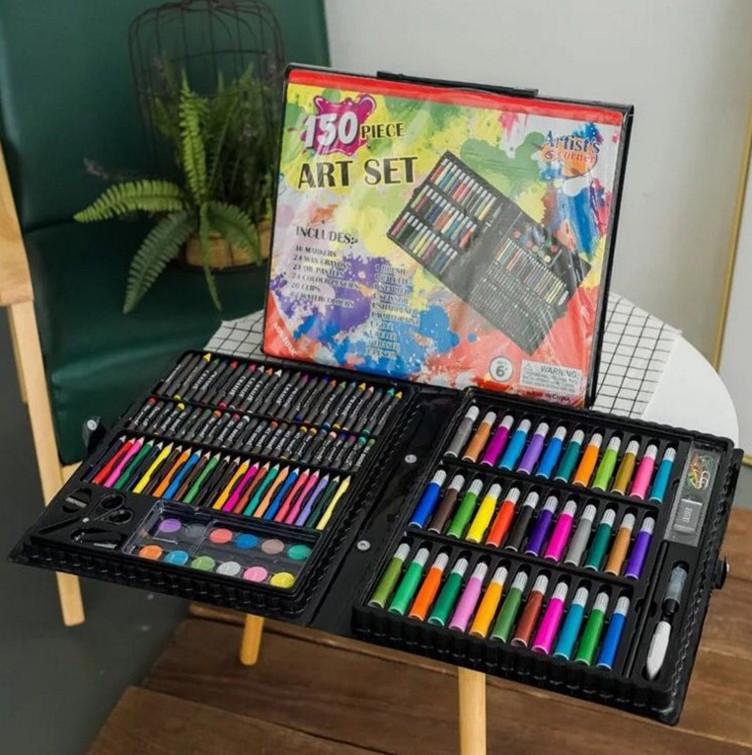 150 Colors Children's Drawing Set Pastel Watercolor Pen Soft Water Soluble Coloured Pencils Set