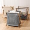 Bamboo Bracket Japanese Clothes Hamper Foldable Collapsible Clothes Bins  Toys