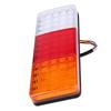 Akozon 12V Rear Tail Brake Reverse Waterproof Tail Light Indicator Lamp for Boat 2-Piece 75-LED Truck, Trailer,