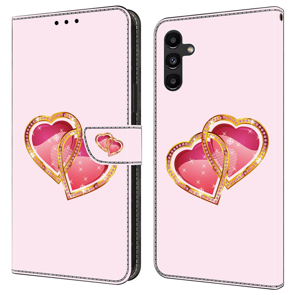 Чехол-книжка из кожи с узором для Samsung Galaxy S24