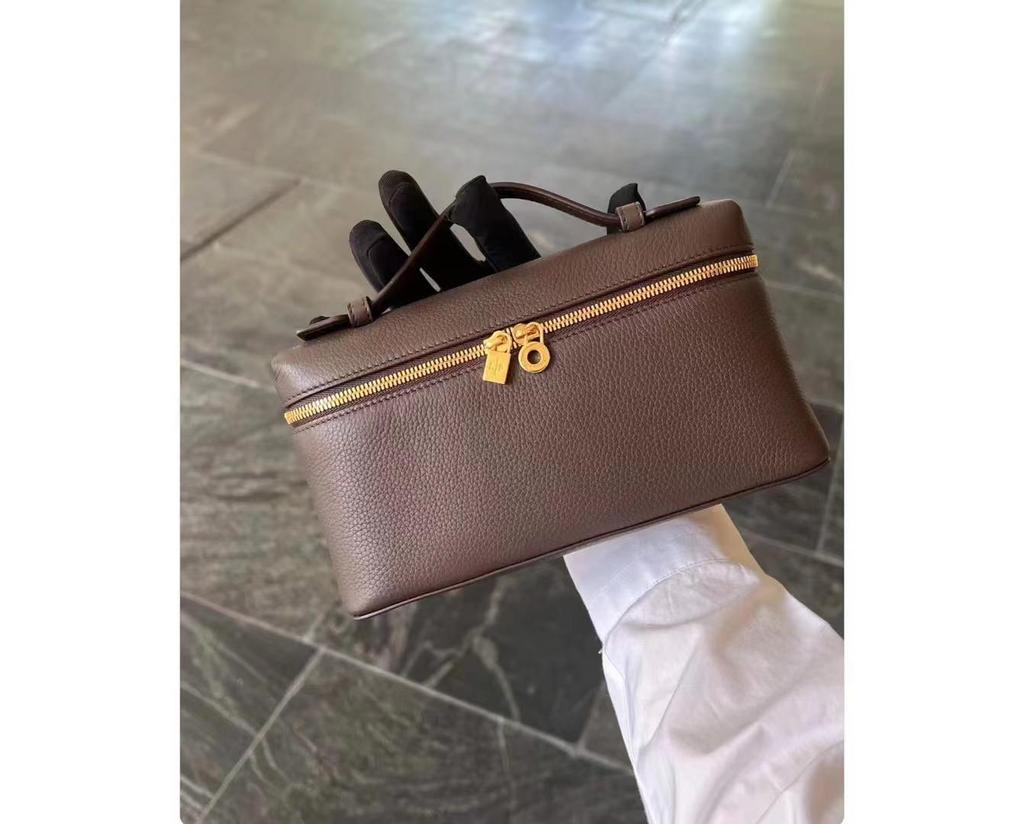 LP19 Золотая сумка-ланчбокс через плечо - 2025 Модная осенне-зимняя сумка на плечо в гонконгском стиле