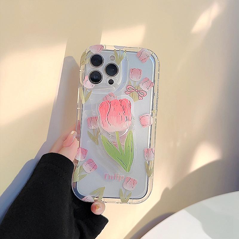 Оригинальный дизайн, складная мягкая подставка для телефона с рисунком, чехол для iPhone 11, 12, 13, 14 Pro Max 14 Plus 14 Pro 13 Pro 12 Pro, прозрачный чехол с защитой от падения
