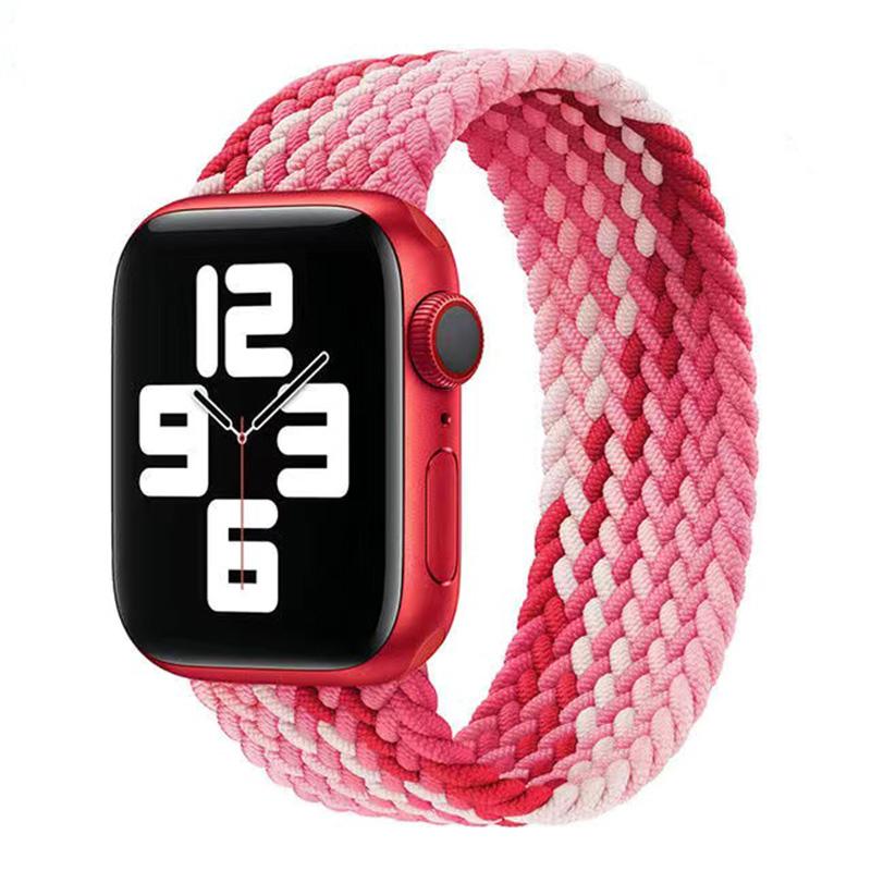 Плетеная петля Solo для Apple Watch Band 44 мм, 40 мм, 45 мм, 41 мм, 49 мм, 42 мм, 38 мм, эластичный браслет IWatch Series 7, 3 SE, 6, 8, ультра-ремешок для ремешка для наручных часов
