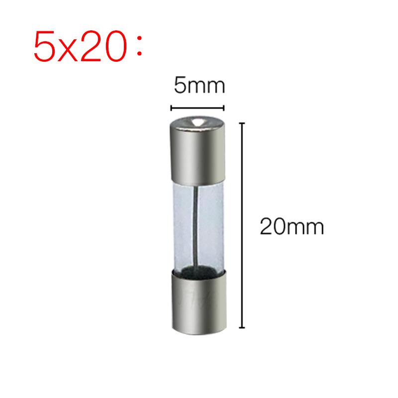 Assorted Boxed Glass Fuse Tubes 5x20mm & 6x30mm 0.1A-30A 250V